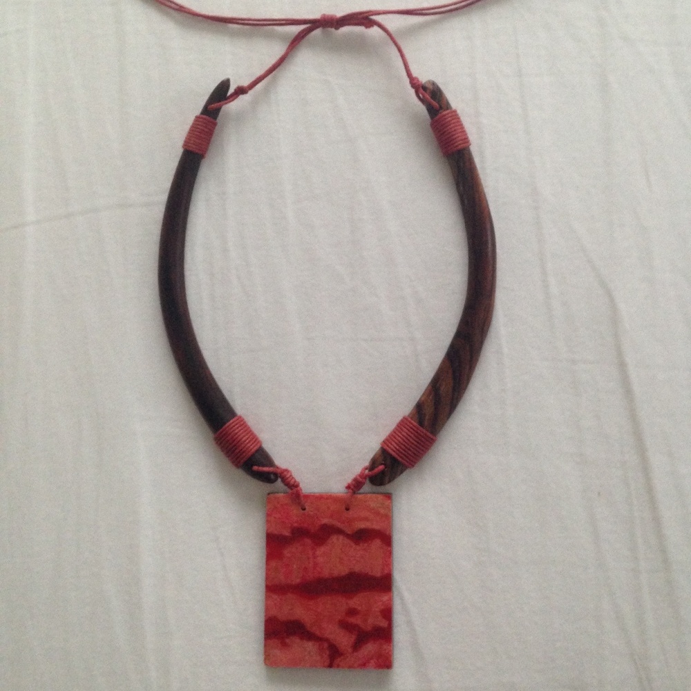 Wooden necklace